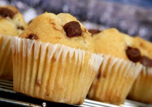 Csokidarabos muffin csokoládé darabkás muffin