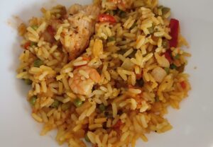 paella rizses hús