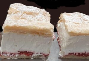 Bécsi krémes gyümölcszselével krémes