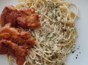 Chicken - Csirkés Alfredo csirkés sajtos spagetti