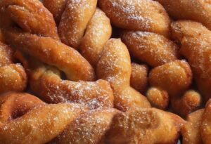 Szilvalekváros töltött fonatos - sodort fánk fonatos