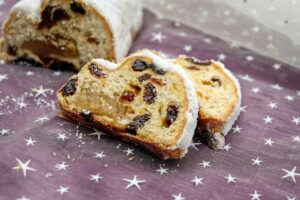 karácsonyi gyümölcsös stollen